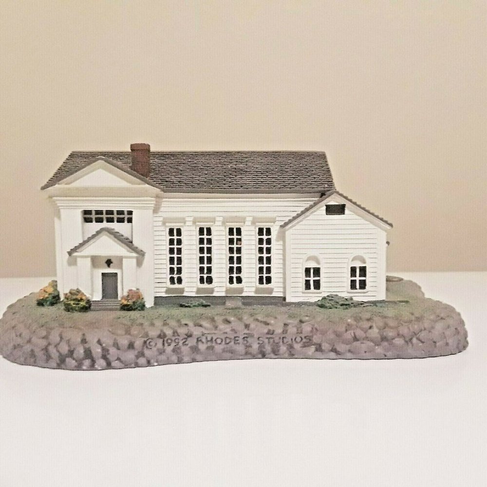 NORMAN ROCKWELL GALLERY Christmas Collection Town Hall Sculpture Authorized Ed.